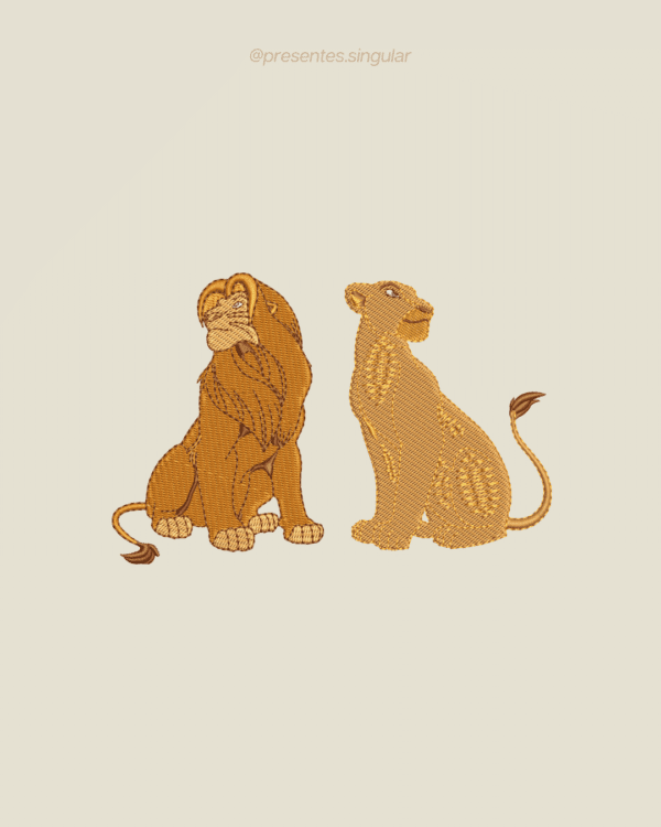 Kit para casal com 2 moletons - Simba & Nala #1 - Imagem 4