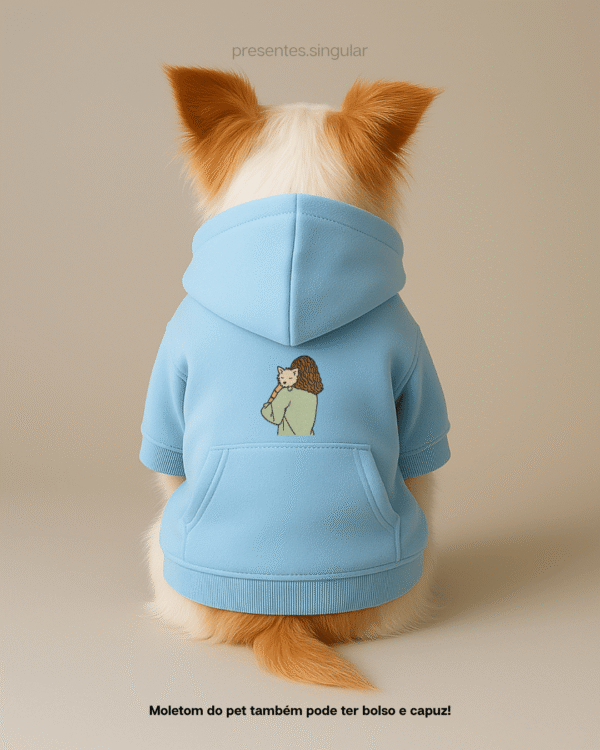 Kit Moletom Humano + Moletom Pet, doguinho, gatinho - Imagem 2