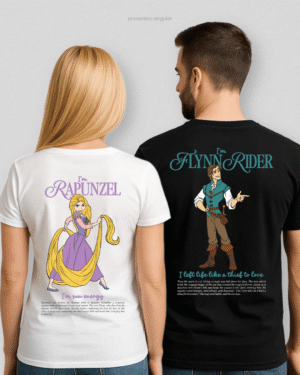 Kit Camisetas Rapunzel & Flynn - Enrolados