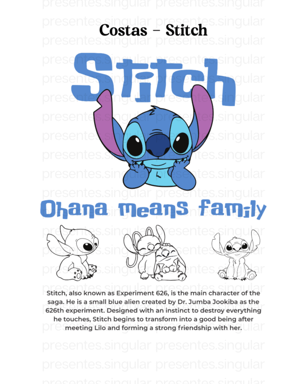 Kit para casal com 2 camisetas - Angel & Stitch - Imagem 4